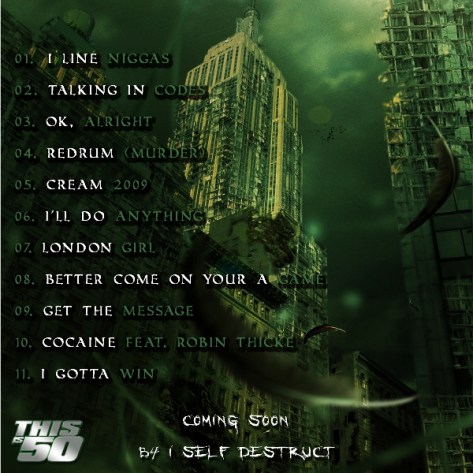 50 Cent - War Angel LP BACK